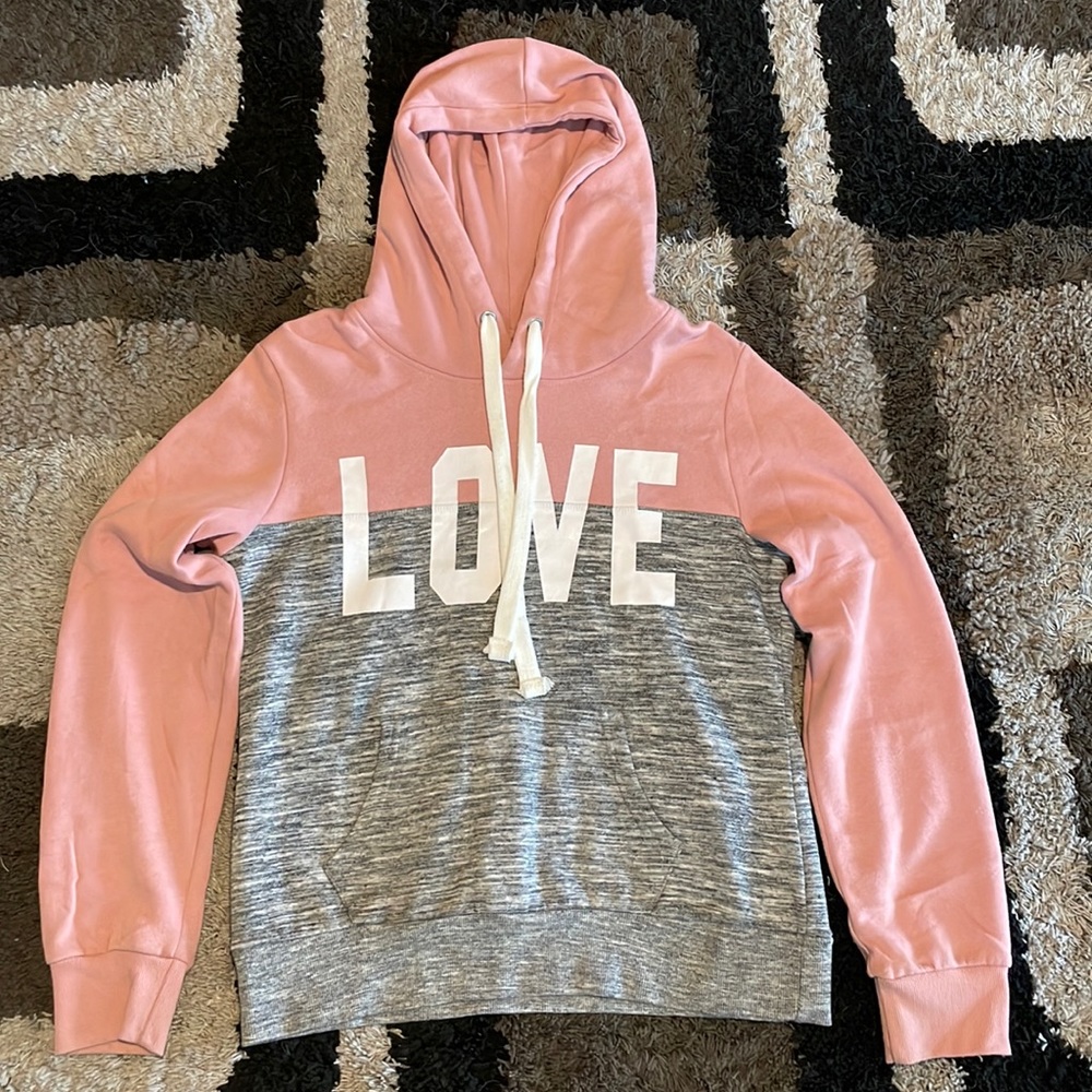 Pink and Grey Hoodie